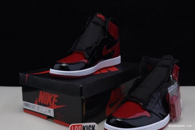 Bmlin shoes 555088-063 OG Jordan 1 Patent High Air Bred 0630